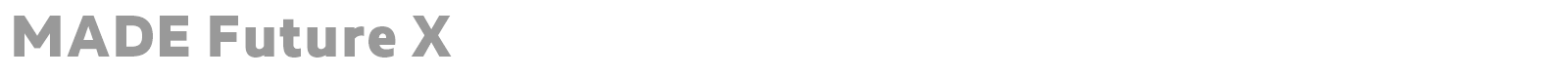 MADE Future X font preview